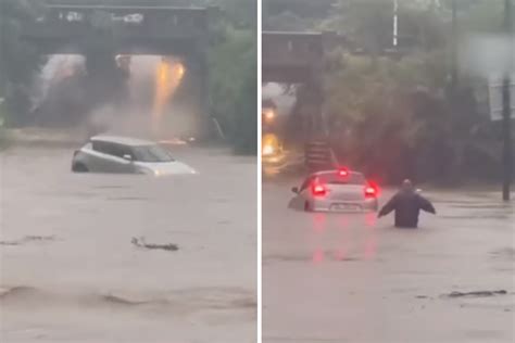 KZN floods: Roads turn into rivers, cars float after stormy weather in Toti