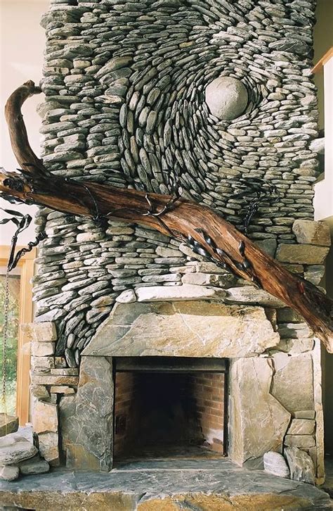 Amazing Places The Ancient Art Of Stone . Rock Wall Art Installations | Stone fireplace pictures ...