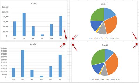 How-to Line Up Your Excel Worksheet Embedded Charts | Excel Dashboard Templates