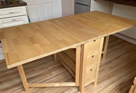 IKEA solid wood double drop leaf dining table | in Normanton, West ...