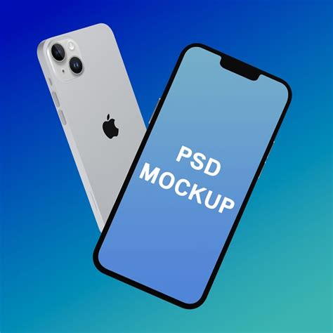 Free Floating IPhone Mockup Design PSD