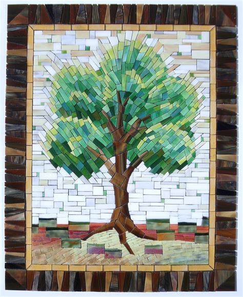 Sunny Tree | Mosaic art, Tree mosaic, Mosaic art diy