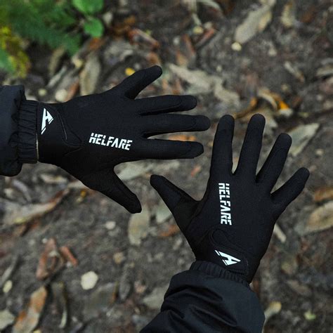 Rival Gloves | Jet Black | HELFARE High Performance MTB Kit