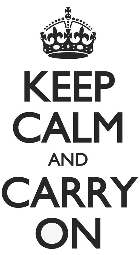 Keep Calm and carry on PNG