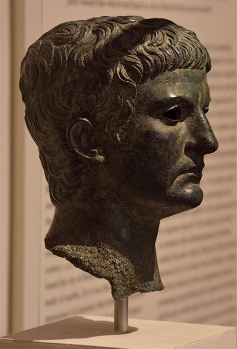 Bronze portrait of a man, identified as Marcus Agrippa. New York ...