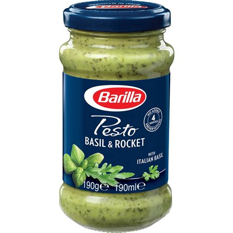 Barilla Pesto With Basil & Rocket 190g | Woolworths