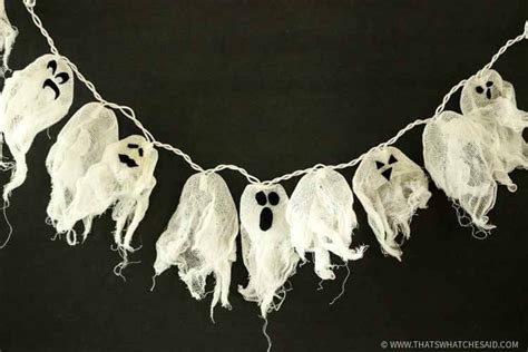 DIY Ghost String Lights | Easy Halloween Garland - That's What {Che ...