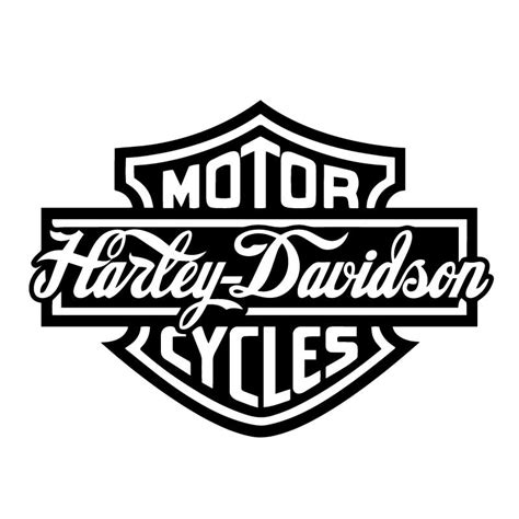 Harley Davidson Logo Script Sticker