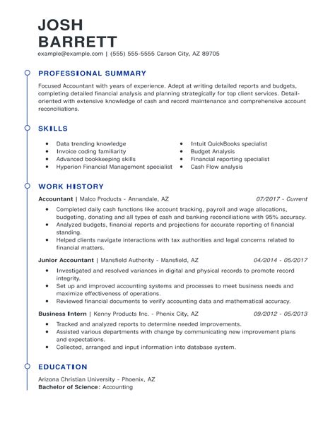 7 Accountant Resume Examples | LiveCareer