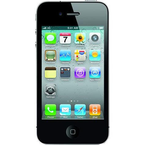 Best Buy: Apple Certified Pre-Owned iPhone 4 with 8GB Memory Cell Phone (Unlocked) Black 4 8GB ...