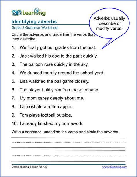 Worksheets On Adverbs For Grade 5 | Adverbs worksheet, 2nd grade worksheets, Super teacher ...