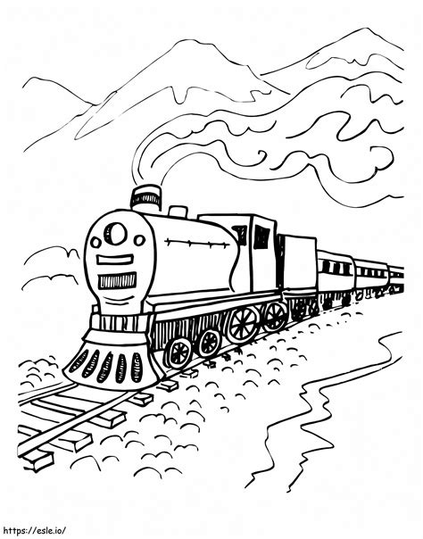 Steam Engine Coloring Page Jolynetanner | Hot Sex Picture