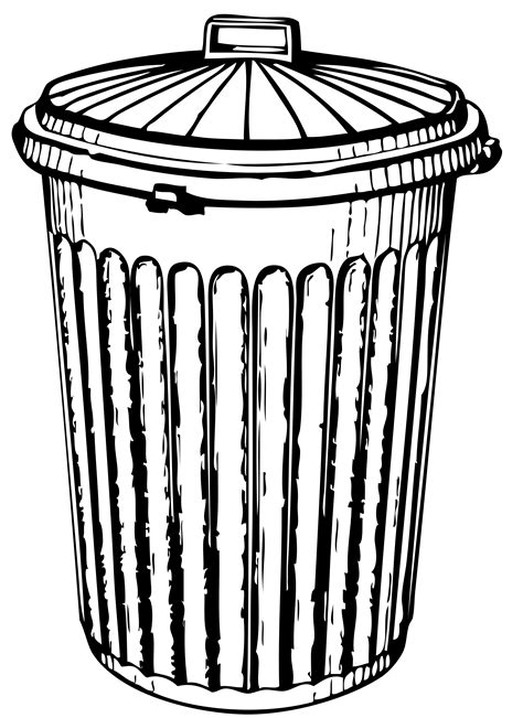 Free Bin Clipart Black And White, Download Free Bin Clipart Black And ...