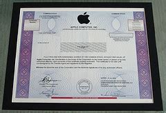 Apple Stock Certificate Image - Ajor Png