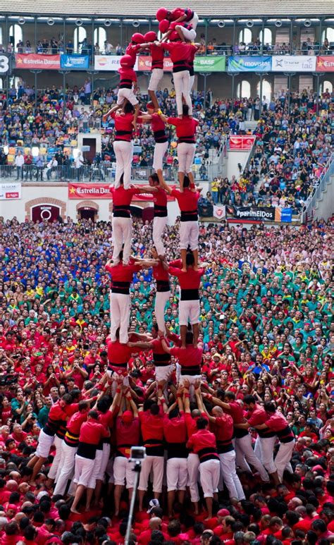 Human Tower competition in Tarragona, Spain