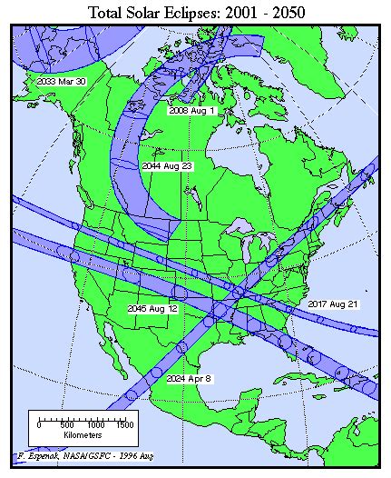 North American Eclipse Map - Danice Doralynne