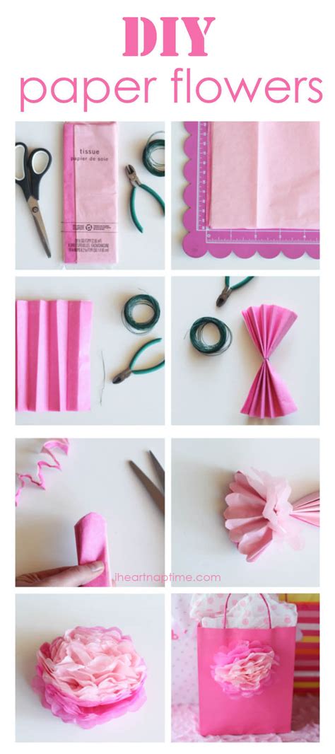 How To Make Tissue Paper Flowers - I Heart Nap Time