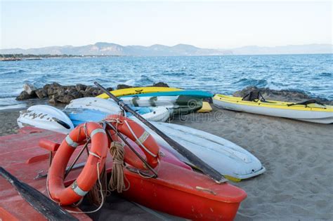 View on Sandy Beaches of San Felice Circeo, Ancient Italian City in Province Latina on ...