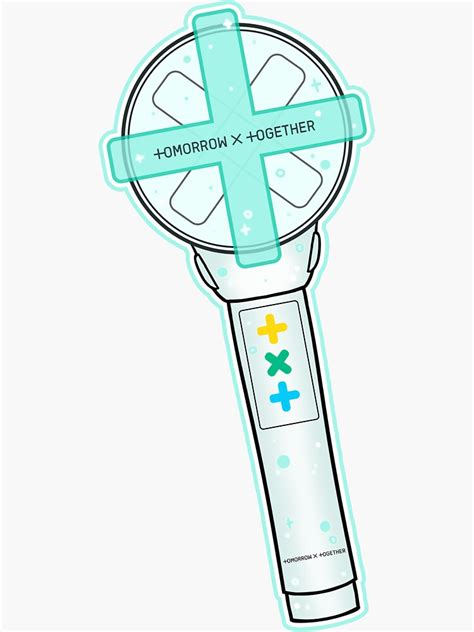 "TXT Lightstick" Sticker for Sale by mariaxara-art | Redbubble