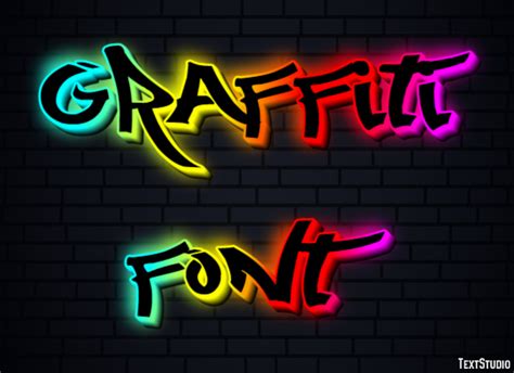 Graffiti Font Text Effect and Logo Design Font