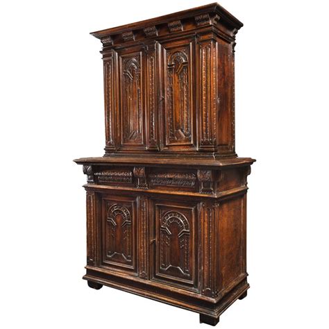 French Renaissance Cabinet with Perspectives For Sale at 1stDibs