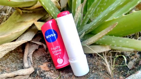 Nivea Fruity Shine Cherry Lip Balm Review | Bling Sparkle