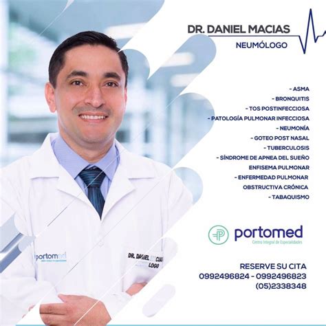 PORTOMED - DR. DANIEL MACIAS NEUMÓLOGO | DR. DANIEL MACIAS 🩺 NEUMÓLOGO . Asma Bronquitis Tos ...