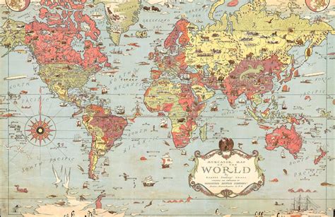 Vintage World Map Wallpapers - 4k, HD Vintage World Map Backgrounds on WallpaperBat
