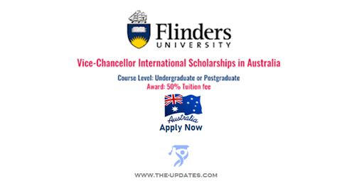 Vice-Chancellor International Scholarships at Flinders University Australia