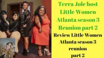 Terra Jole host Little Women Atlanta Reunion Review Little Women Atlanta season 3 reunion part 2 ...