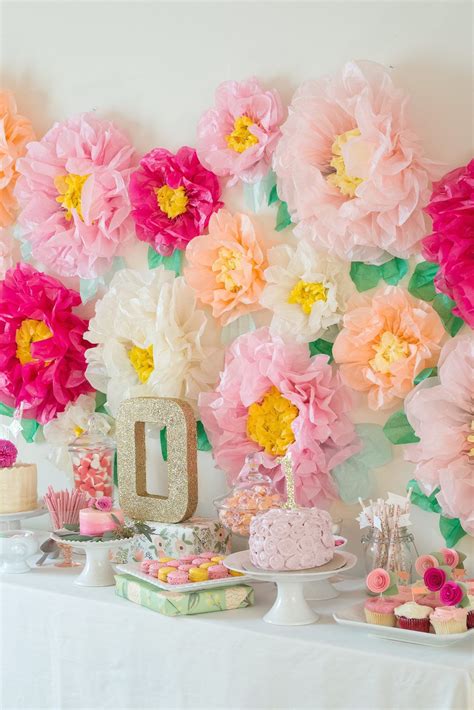 Garden Party First Birthday with the Ultimate Flower Backdrop | Spring ...