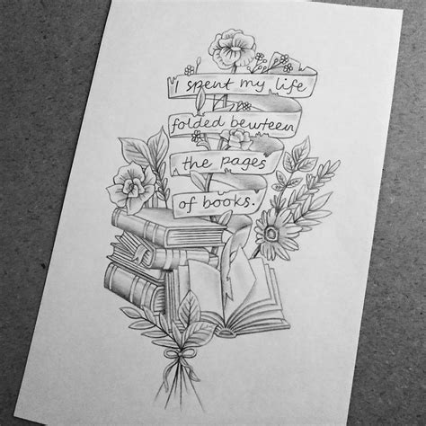 Book Lover tattoo design I made : r/TattooDesigns