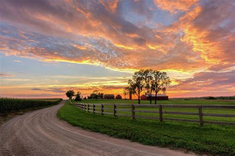 Sunset Aesthetic | Colorful landscape, Countryside wallpaper, Country photography