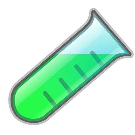 OnlineLabels Clip Art - Lab Icon Test Tube With Green Liquid