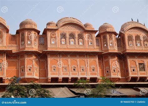 Detail of Traditional House in Jaipur Stock Image - Image of construction, landmark: 96602703