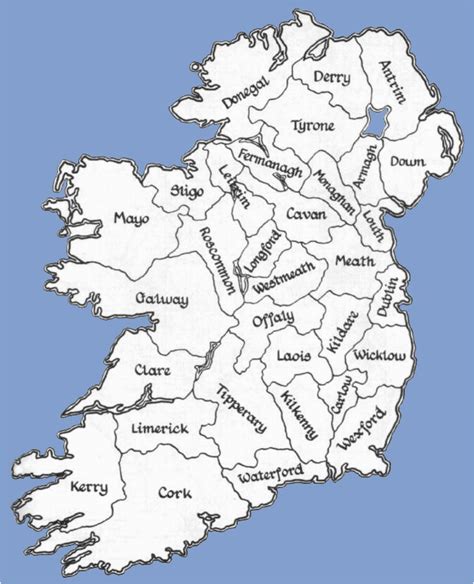 Map Of County Tipperary Ireland