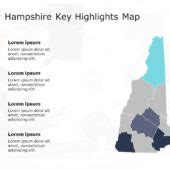 New Hampshire Map 8 PowerPoint Template