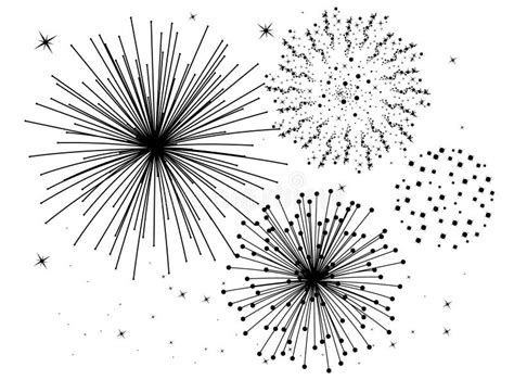 Fireworks stock vector. Illustration of cheerful, silhouette - 13518521