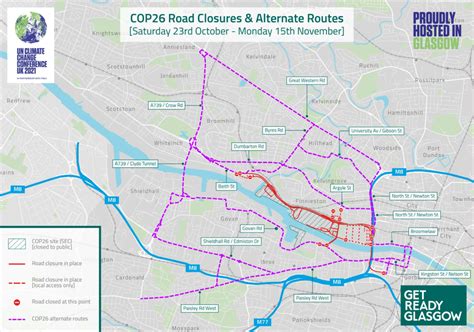 COP26 Glasgow road closures map: 'Severe disruption' warning for summit ...