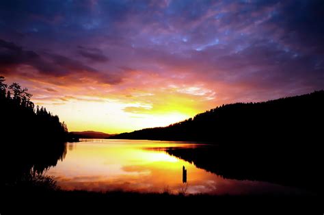 Wolf Lodge Bay at Sunset Photograph by Heather Stokes - Fine Art America