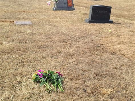 Goth Gardening ^o^: ... marking Fred Gwynne's unmarked grave with flowers...