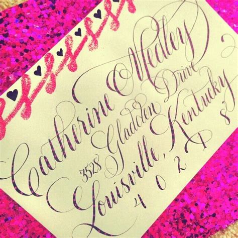 Calligraphy by Jennifer Gillespie | Envelope design, Dot letters, Card ...