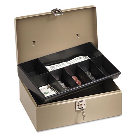 Lock'n Latch Steel Cash Box w/7 Compartments by PM Company® SecurIT® PMC04963 | OnTimeSupplies.com