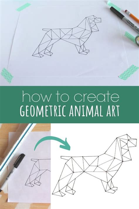 How to Create Geometric Animal Art » Homemade Heather