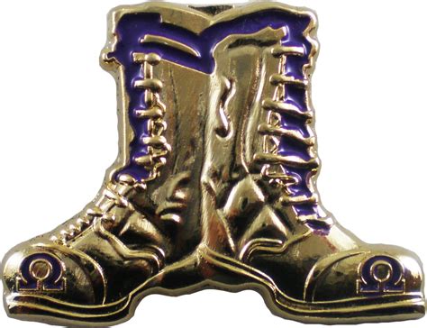 Omega Psi Phi Gold Boots Lapel Pin [Gold - 1.25"] > Product Details ...