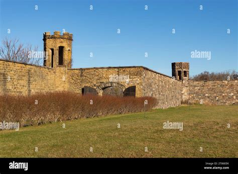 Walls of the Jackson Historic Prison, opened in 1839, in Jackson, Michigan Stock Photo - Alamy