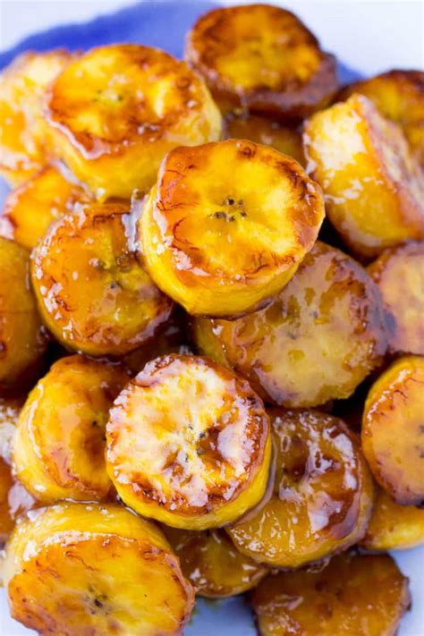 Sticky Sweet Fried Plantains - Delicious Little Bites