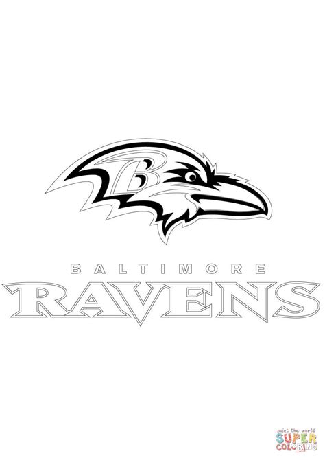 Baltimore Ravens Coloring Page - Coloring Home