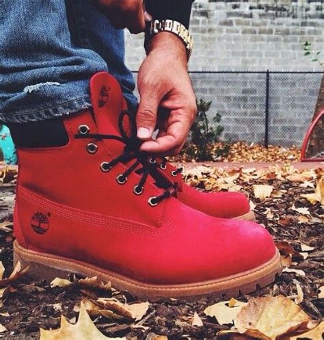 Timberlands!!! | Red timberland boots, Timberland boots, Timberland