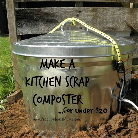 DIY Simple Kitchen Scrap Composter - PreparednessMama